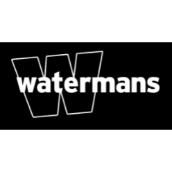 Logo for Watermans - a large W accompanied by the name Watermans